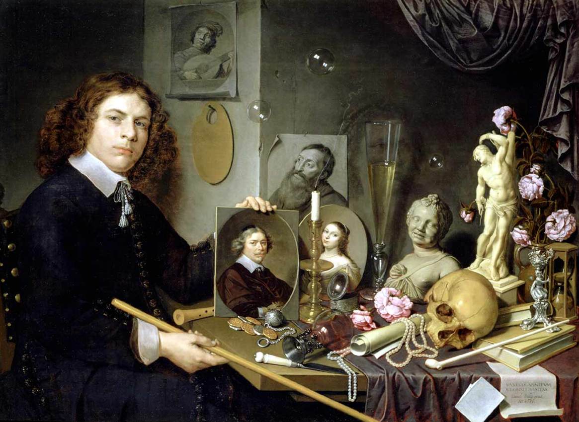 David Bailly, Self-Portrait with Vanitas Symbols