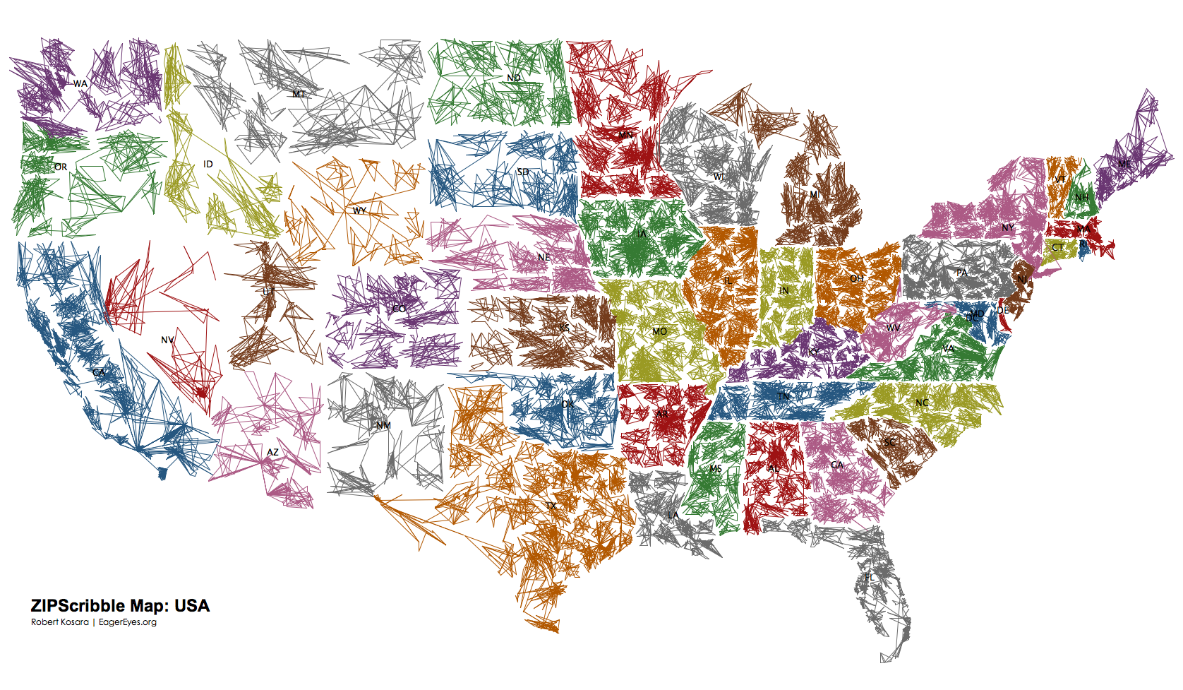 ZIPScribble Map color, names