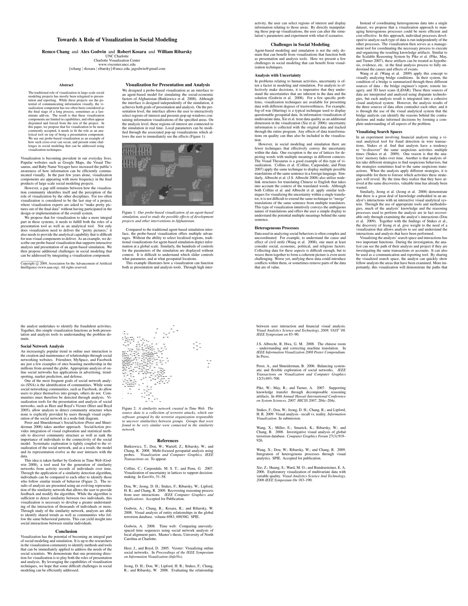 Preview for Towards A Role of Visualization in Social Modeling