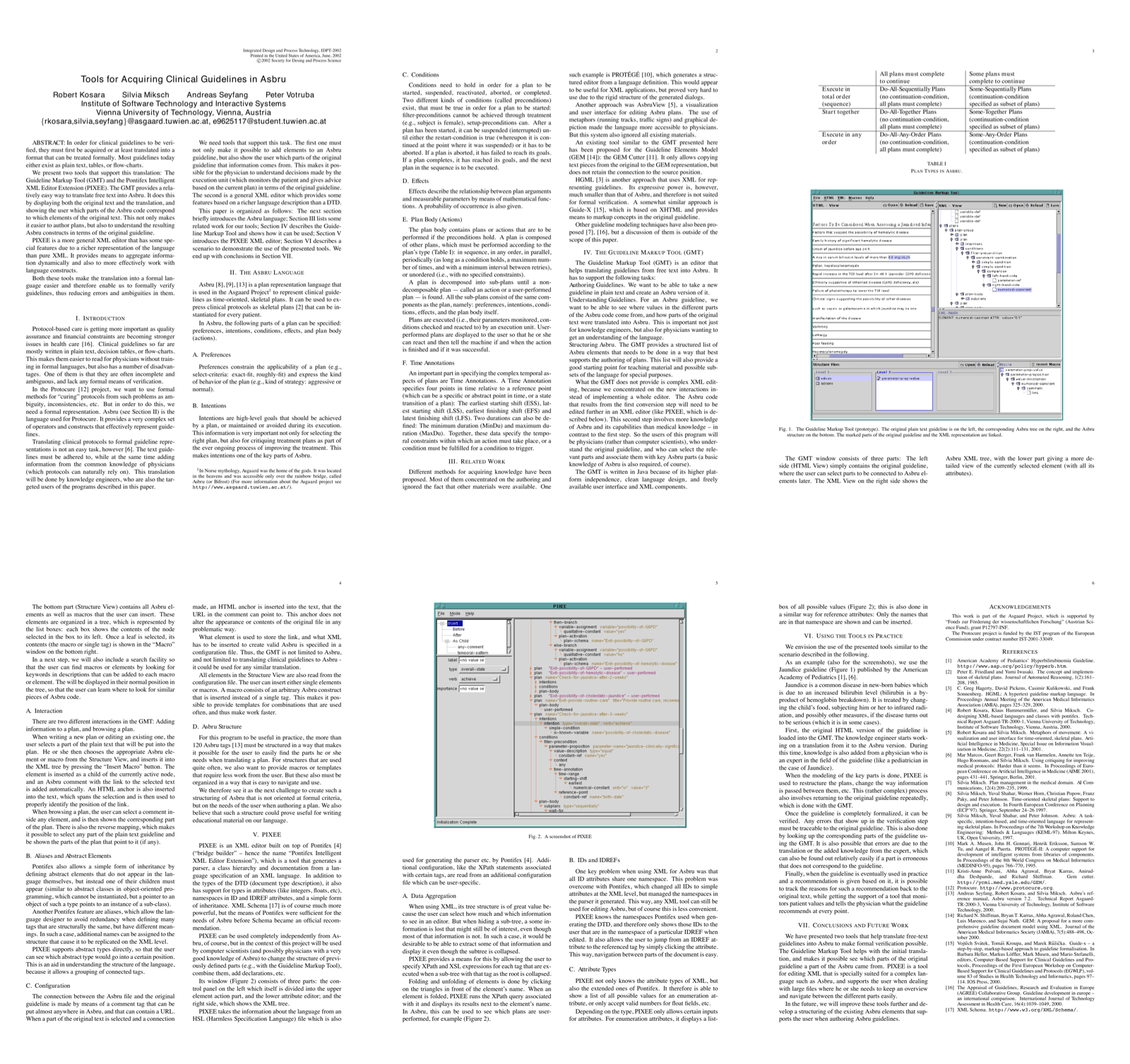 Preview for Tools for Acquiring Clinical Guidelines in Asbru