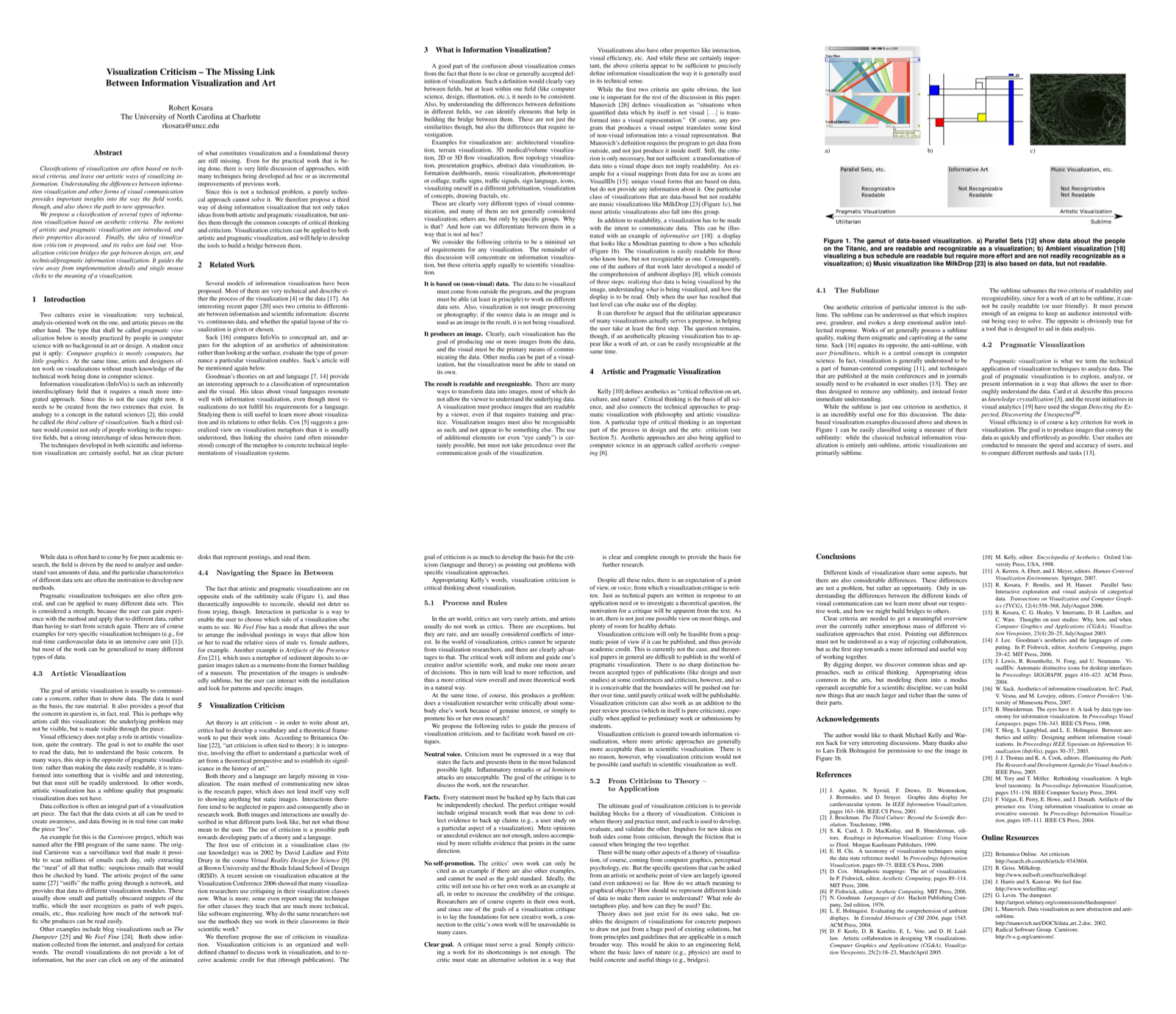 Preview for Visualization Criticism – The Missing Link Between Information Visualization and Art