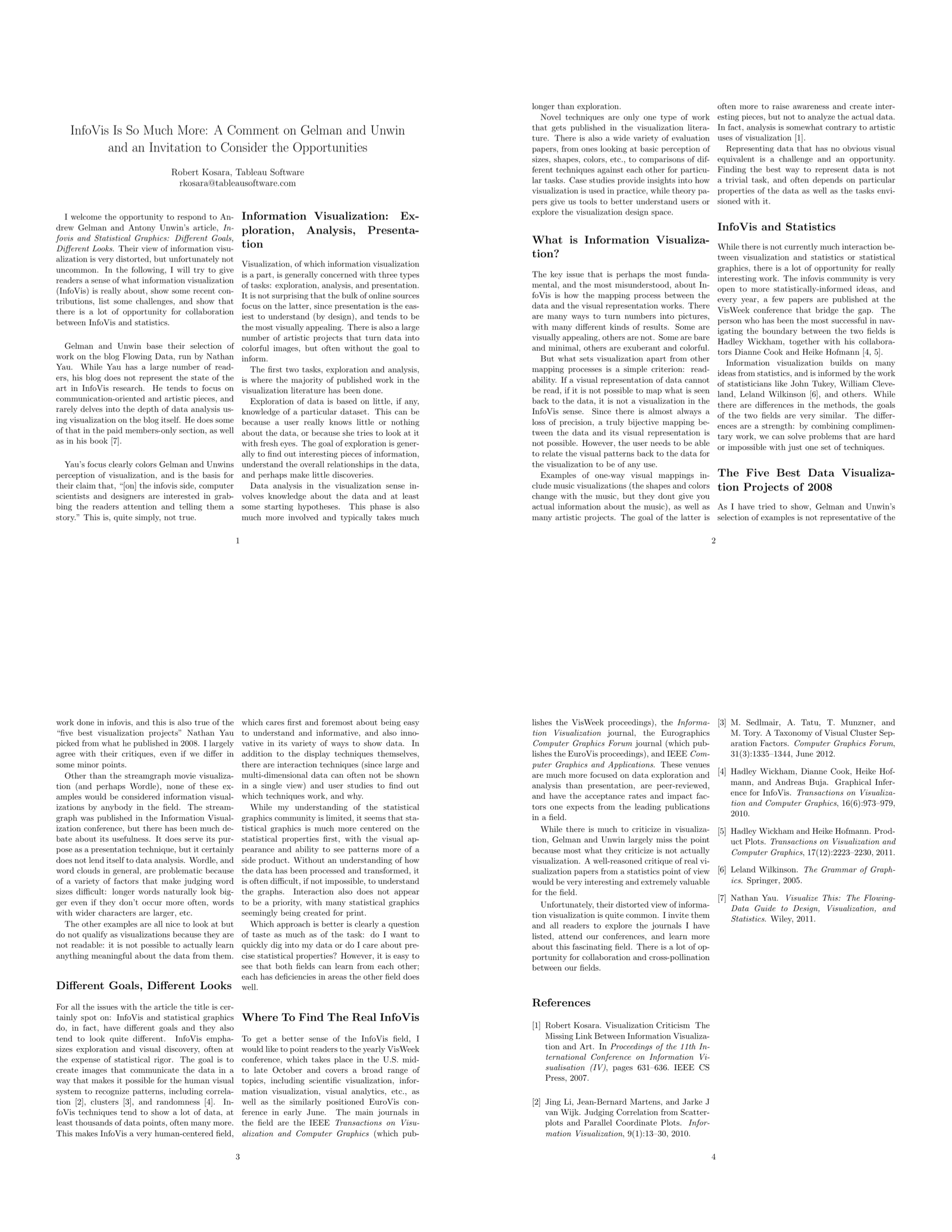 Preview for InfoVis Is So Much More: A Comment on Gelman and Unwin and an Invitation to Consider the Opportunities