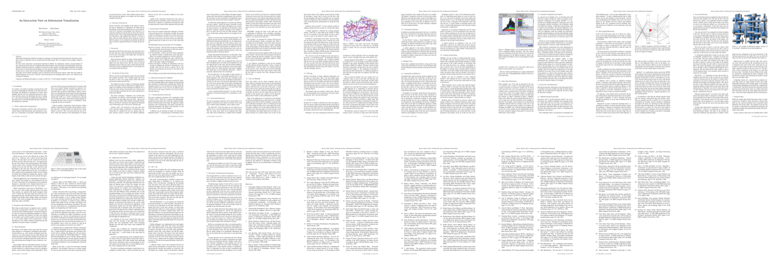 Preview for An Interaction View on Information Visualizatio