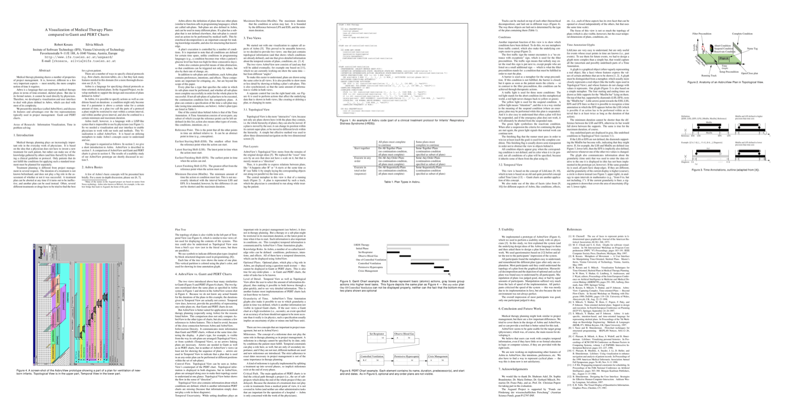 Preview for A Visualization of Medical Therapy Plans compared to Gantt and PERT Charts