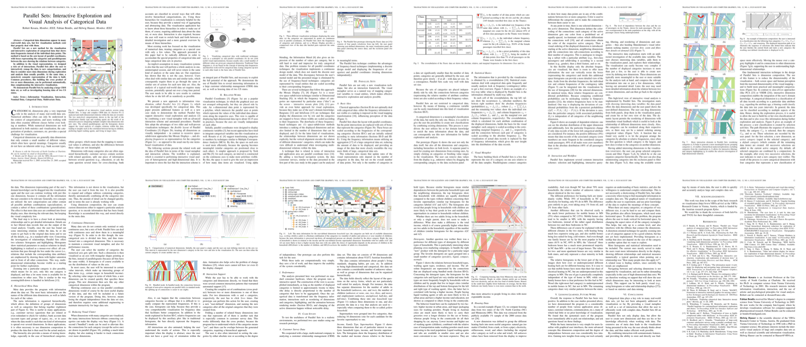 Preview for Parallel Sets: Interactive Exploration and Visual Analysis of Categorical Data
