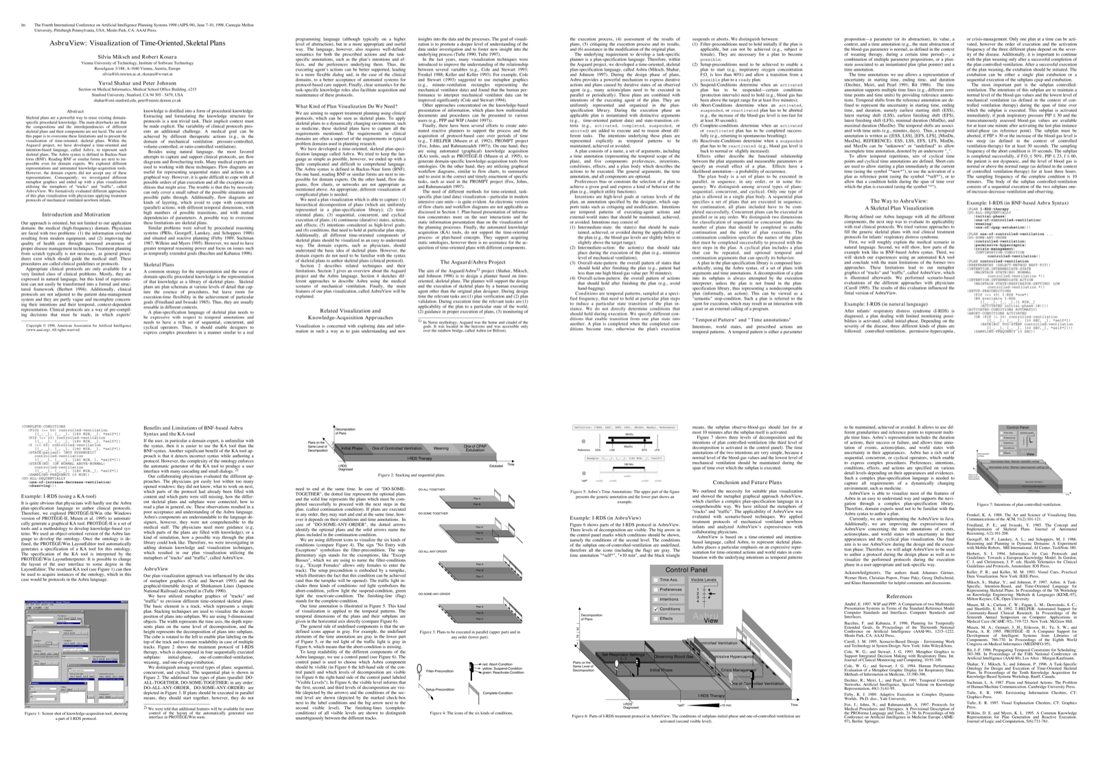 Preview for AsbruView: Visualization of Time-Oriented, Skeletal Plans