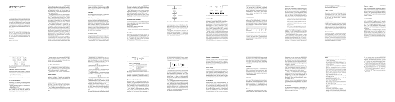 Preview for Embedding Information Visualization Within Visual Representation