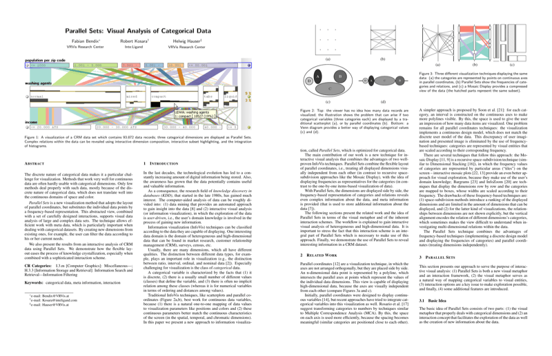 Thumbnail for Parallel Sets: Visual Analysis of Categorical Data
