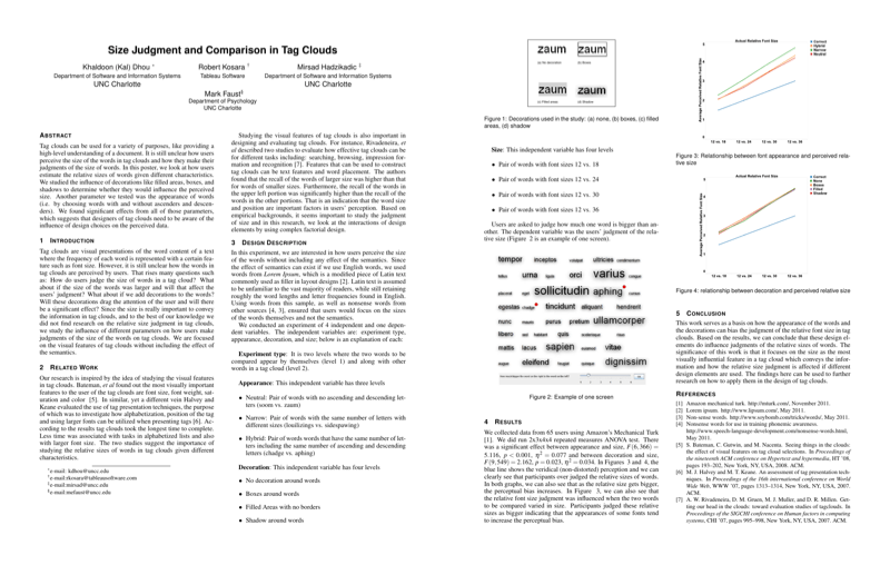 Thumbnail for Size Judgment and Comparison in Tag Clouds