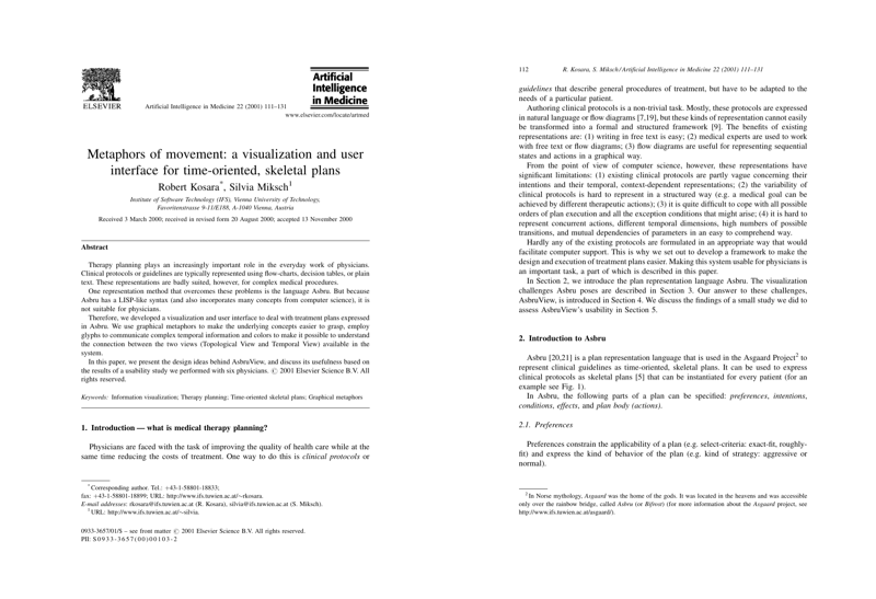 Thumbnail for Metaphors of Movement: A Visualization and User Interface for Time-Oriented, Skeletal Plans