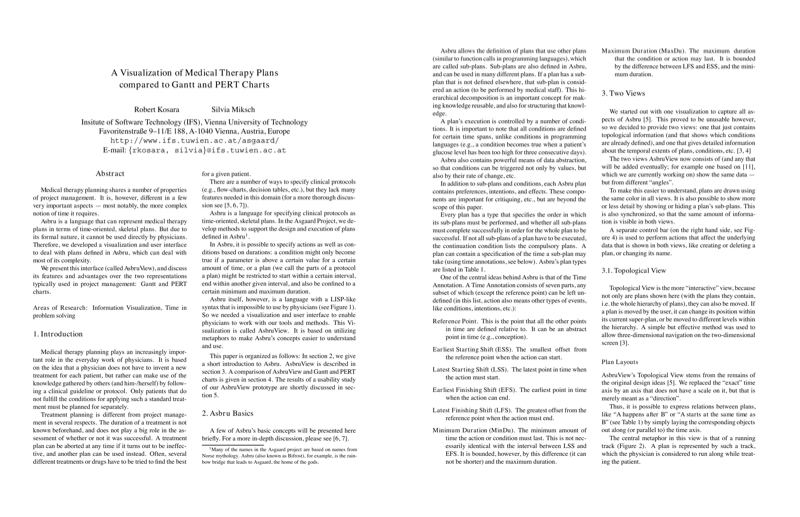Thumbnail for A Visualization of Medical Therapy Plans compared to Gantt and PERT Charts