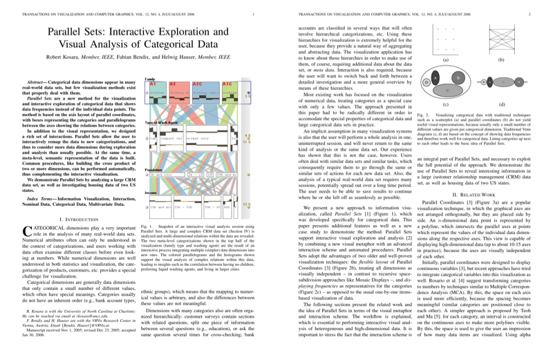 Thumbnail for Parallel Sets: Interactive Exploration and Visual Analysis of Categorical Data