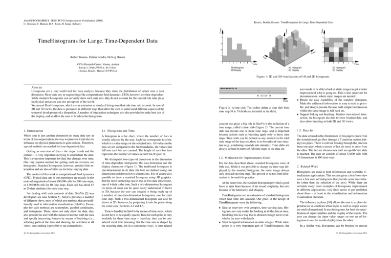 Thumbnail for TimeHistograms for Large, Time-Dependent Data