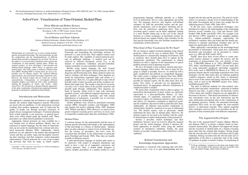 Thumbnail for AsbruView: Visualization of Time-Oriented, Skeletal Plans