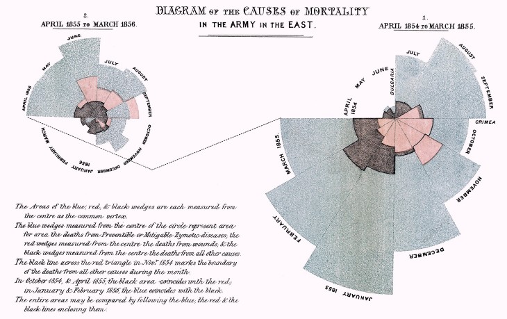 Florence Nightingale, Diagram of the Causes of Mortality in the Army in the East