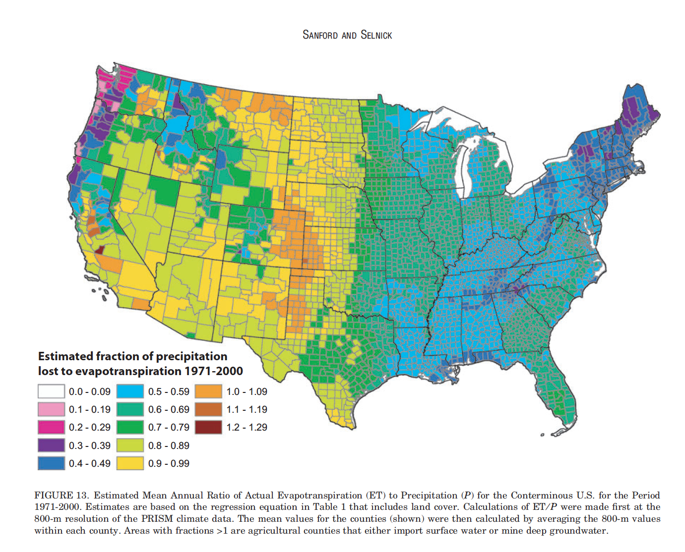 Evapotranspiration Map