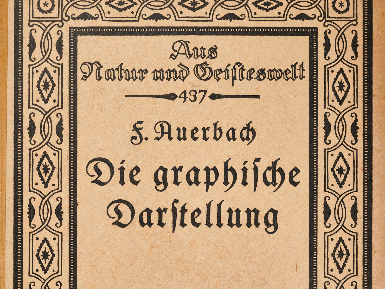 Felix Auerbach, Die Graphische Darstellung (Graphical Representation, 1914)